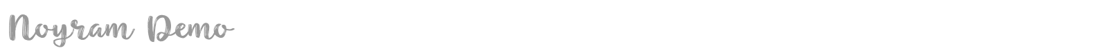Noyram font preview